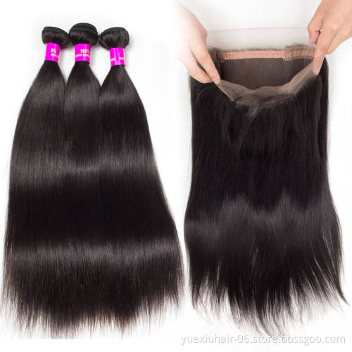 Wholesale Virgin Hair Natural Hairline 360 Lace Frontal Closure With Baby Hair